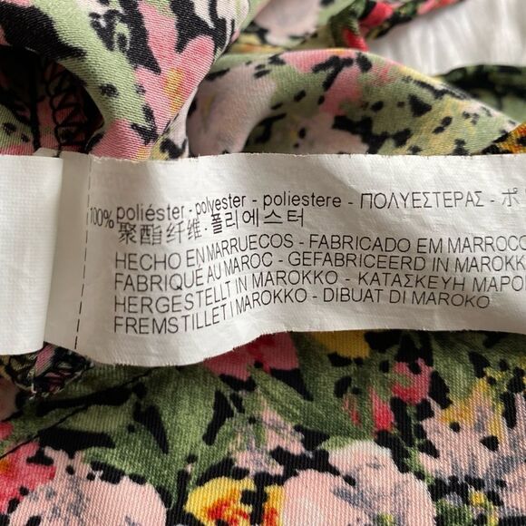 Zara Basic Floral Top Womens Size Small - Picture 7 of 7